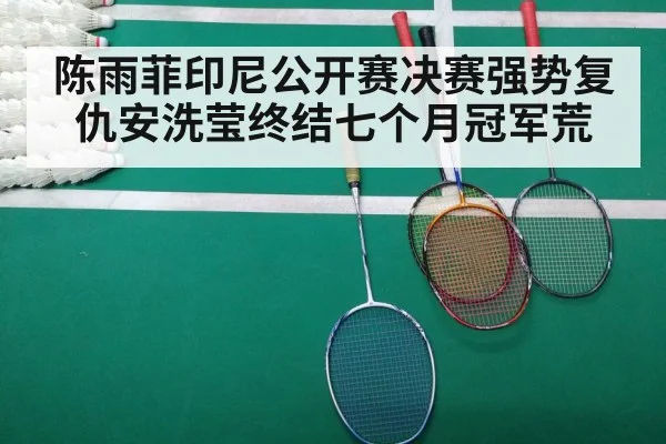 陈雨菲印尼公开赛决赛强势复仇安洗莹终结七个月冠军荒